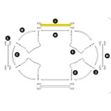 Arco de estructura Ovalie 490 - barra de refuerzo (longitud) Pieza I