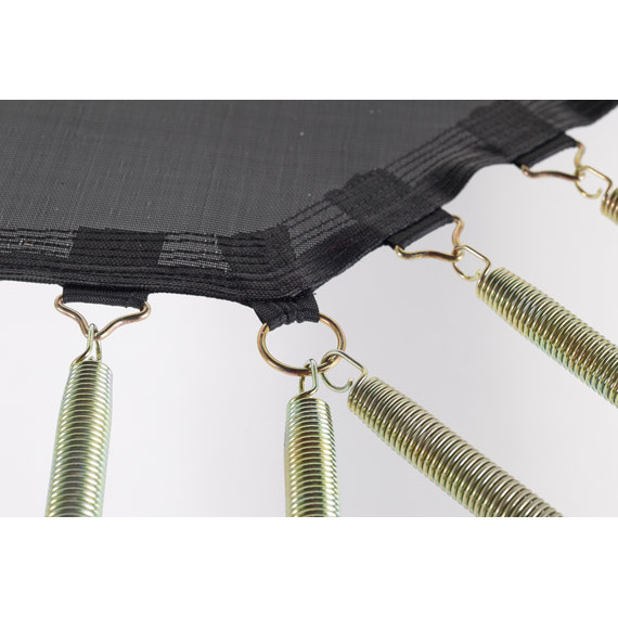 Cama elástica Octopulse 460 con cojín verde.