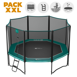 Cama elástica Octopulse 430 - Pack XXL - Verde