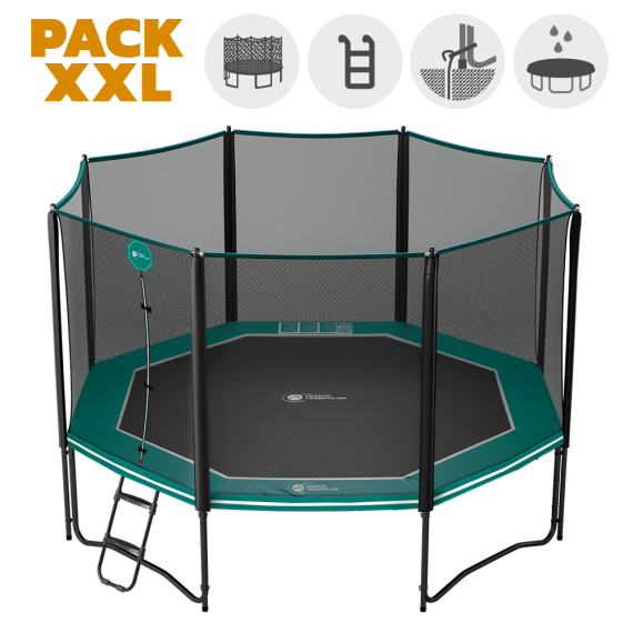 Cama elástica Octopulse 430 - Pack XXL - Verde Cama elástica Octopulse 430 - Pack XXL - Verde