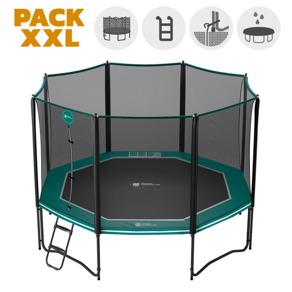 Cama elástica Octopulse 390 - Pack XXL - Verde