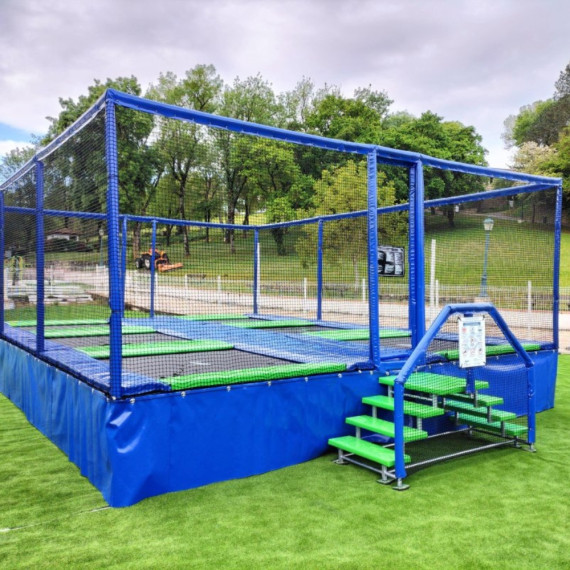 Batería de camas elásticas profesionales Aero 365