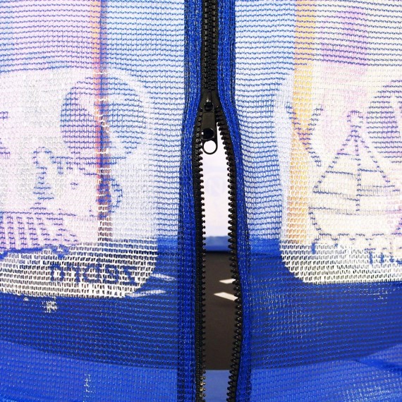 Cama elástica bebé con red multicolores  Cama elástica bebé con red multicolores