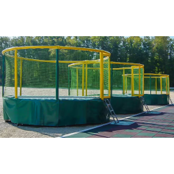 Cama elástica Gallus - Gris / Negro