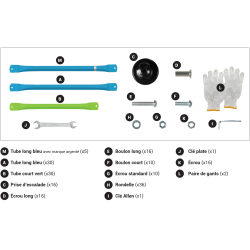 Piezas de repuesto para cúpula de escalada de 3m00