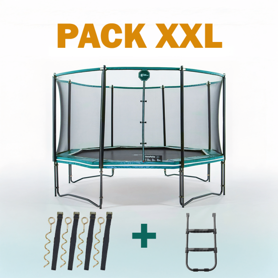 Cama elástica Octopulse 430 - Pack XXL - Verde