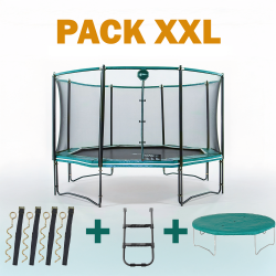 Cama elástica Octopulse 430 - Pack XXL - Verde