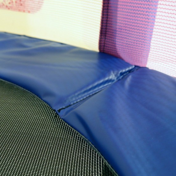 Cama elástica bebé con red multicolores 