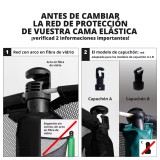 Red textil premium para cama elástica 360