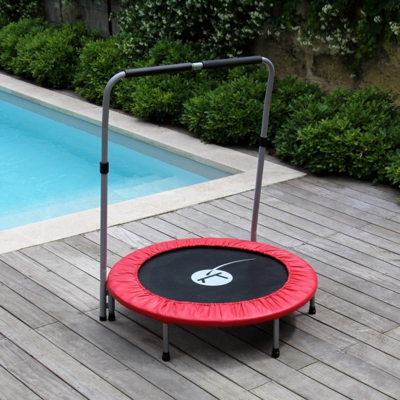 Cama elástica de fitness Minimax con barra de mantenimiento