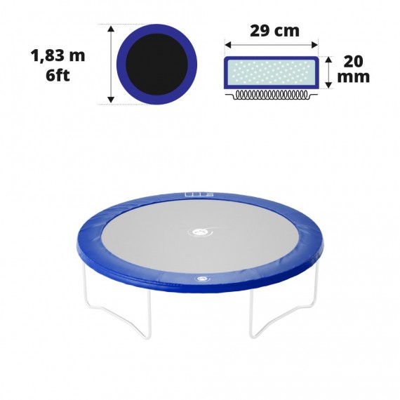 Cojín de protección azul Ø183