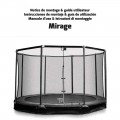 Notice du trampoline enterré Mirage 360 avec filet