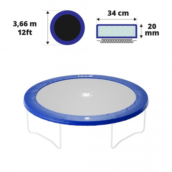 Cojín de protección azul 360 20 mm / 34 cm