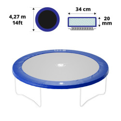 Cojín de protección azul Ø 427