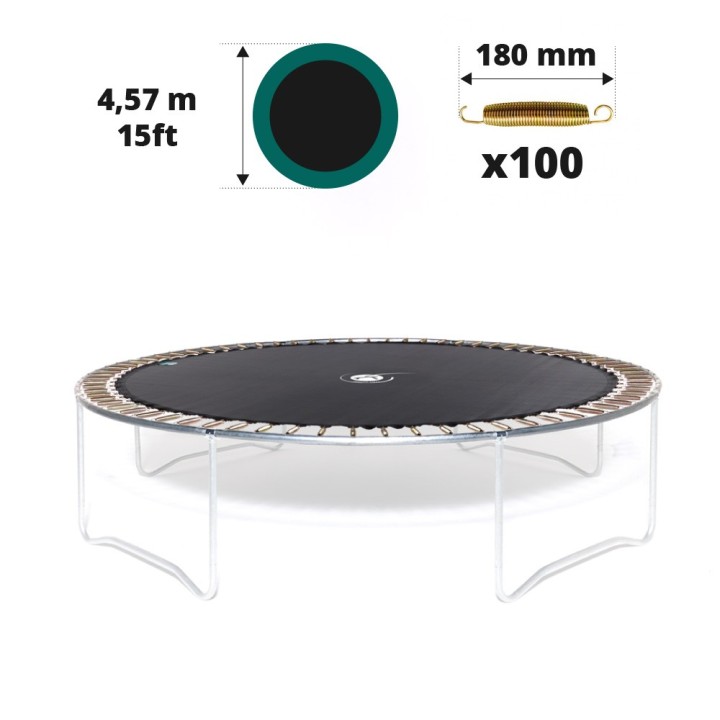 Tela de salto para cama elástica  Ø 457 con 100 muelles 180 mm