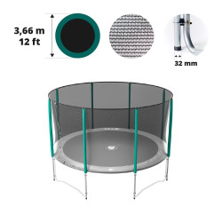 Red con 8 postes para cama elástica Ø 366