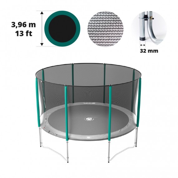 Red con 8 postes para cama elástica Ø 396