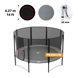 Red con 8 postes para cama elástica Ø 427 Premium