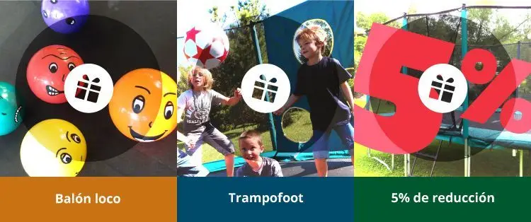 Balón loco, Trampofoot, 5% de reducción