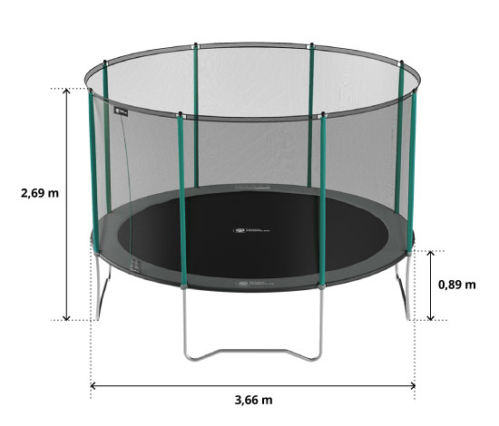 illustration de caractéristiques du produit Cama elástica Start'Up 360