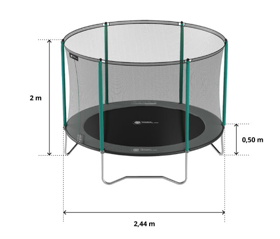 illustration de caractéristiques du produit Cama elástica Start'Up 250