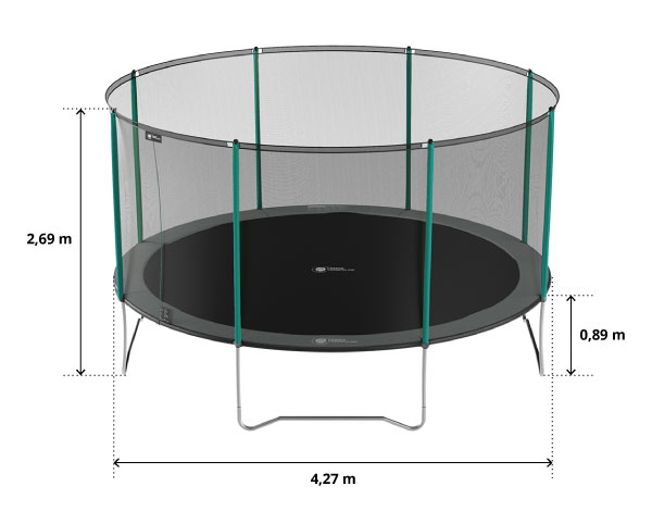 illustration de caractéristiques du produit Cama elástica Start'Up 430 - Pack XL