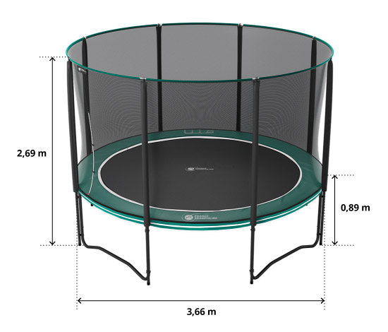 illustration de caractéristiques du produit Cama elástica Boost'Up 360 - Pack XXL