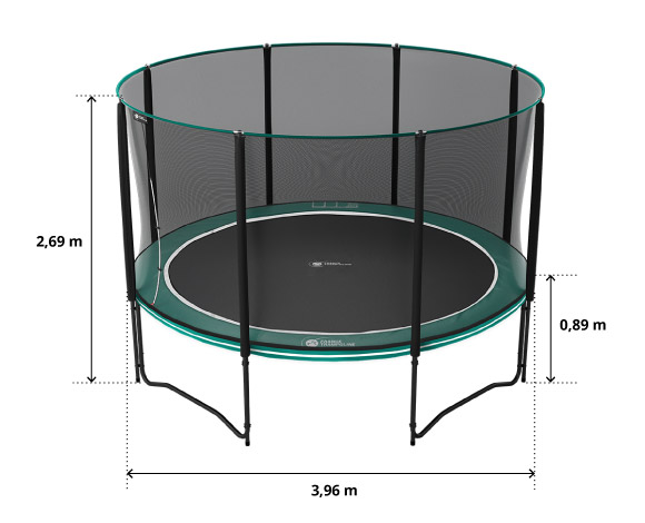 illustration de caractéristiques du produit Cama elástica Boost'Up 390