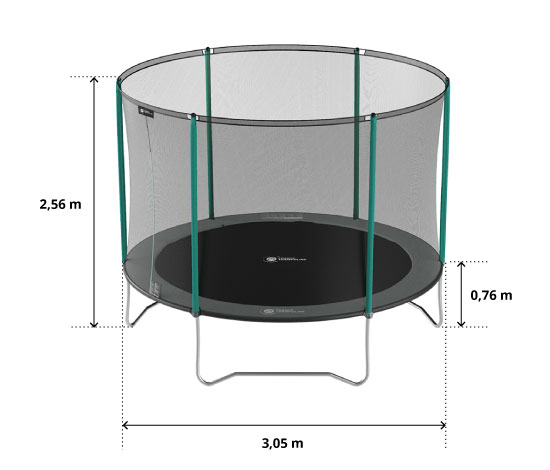 illustration de caractéristiques du produit Cama elástica Start'Up 300