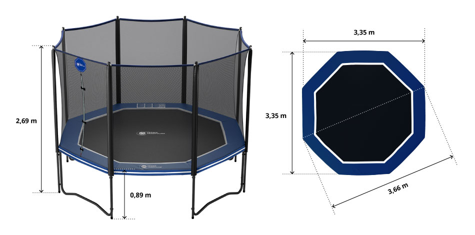 illustration de caractéristiques du produit Cojín de protección Octopulse 360 - Verde
