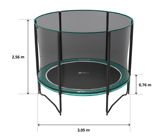 illustration de caractéristiques du produit Cama elástica Boost’Up 300