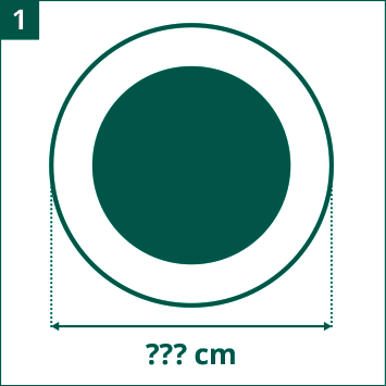 Diagrama diámetro de cama elástica de ocio evaluar